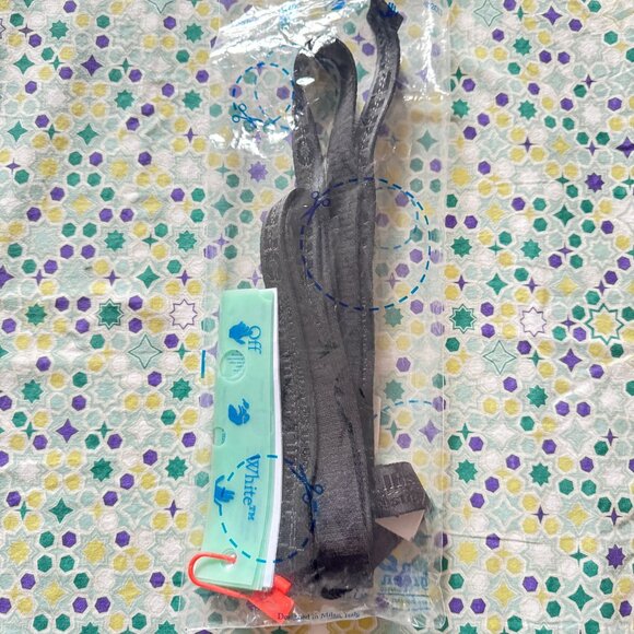 NWT OFF-WHITE Mini Logo Industrial Belt Black - Picture 2 of 13